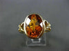 ESTATE 5.0CT AAA EXTRA FACET CITRINE 14KT YELLOW GOLD 3D SOLITAIRE FUN RING