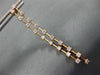 LONG 1.58CT DIAMOND 14KT ROSE GOLD 3D 2 ROW DIAMOND BY THE YARD HANGING EARRINGS