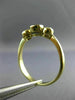 ESTATE .45CT DIAMOND & AAA SAPPHIRE 14KT YELLOW GOLD 3D ENGAGEMENT RING #26230