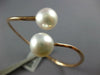LARGE AAA SOUTH SEA PEARL 18KT ROSE GOLD CLASSIC 3D CRISS CROSS BANGLE BRACELET