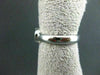 ESTATE WIDE .55CT DIAMOND 14K WHITE GOLD ROUND SEMI BEZEL ENGAGEMENT RING #18137
