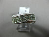 ESTATE 2.72CT DIAMOND & GREEN AMETHYST 14KT WHITE GOLD CRISS CROSS RAINBOW RING