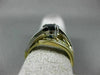 ESTATE WIDE 2CT DIAMOND & AAA SAPPHIRE 14KT 2 TONE GOLD INFINITY ENGAGEMENT RING