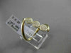 ANTIQUE WIDE .20CT DIAMOND 14KT YELLOW GOLD TRIPLE 3D CIRCULAR PAVE LOVE RING