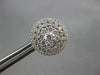 EXTRA LARGE 1.82CT DIAMOND 18KT WHITE GOLD CLUSTER INVISIBLE CIRCULAR EARRINGS