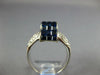 5.02CT DIAMOND &AAA SAPPHIRE 18K WHITE GOLD ROUND &PRINCESS INVISIBLE CROWN RING