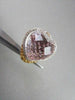 ANTIQUE WIDE 25.22CT HUGE 14KT DIAMOND, CITRINE & PINKISH QUARTZ GOLD EARRINGS!!