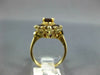 ANTIQUE LARGE 2.50CT GARNET 14K YELLOW GOLD MARQUISE SHAPE FILIGREE RING #20778