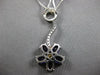 3.15CT DIAMOND & AAA AMETHYST 14KT WHITE GOLD CIRCLE OF LIFE OVAL FLOWER PENDANT