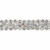 EXTRA LARGE 35.31CT MULTI COLOR DIAMOND 18KT WHITE GOLD CLUSTER TENNIS BRACELET