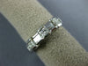.75CT DIAMOND 14KT WHITE GOLD PRINCESS & BAGUETTE WEDDING ANNIVERSARY RING #1197