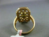 ESTATE LARGE 1.63CT FANCY YELLOW DIAMOND 18KT ROSE GOLD OCTOGAN ENGAGEMENT RING