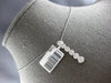 ESTATE .50CT DIAMOND 14K WHITE GOLD CLUSTER FLOWER JOURNEY LOVE FLOATING PENDANT