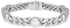 LARGE 3.05CT DIAMOND 18KT YELLOW GOLD 3D ROUND BEZEL CUBAN BY THE YARD BRACELET