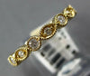 .58CT DIAMOND 14KT YELLOW GOLD ROUND MARQUISE FILIGREE ETERNITY ANNIVERSARY RING