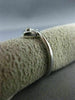 ESTATE .02CT DIAMOND 18KT WHITE GOLD 3D CLASSIC SOLITAIRE LOVE HEART RING #16385