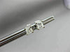 ESTATE .47CT PRINCESS DIAMOND 14KT WHITE GOLD 3D FOUR PRONG STUD EARRINGS #16718