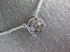 ESTATE .84CT DIAMOND 14KT WHITE GOLD SOLITAIRE FLOWER BY THE YARD LOVE NECKLACE