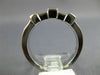 .75CT DIAMOND 14KT WHITE GOLD PRINCESS & BAGUETTE WEDDING ANNIVERSARY RING #1197