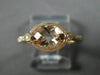ESTATE 1.62CT DIAMOND & AAA MORGANITE 14KT ROSE GOLD FILIGREE SEMI ETERNITY RING