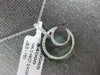 .49CT DIAMOND & AAA MOTHER OF PEARL 14K WHITE GOLD CLASSIC MOON FLOATING PENDANT