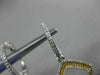 ESTATE .75CT WHITE & FANCY YELLOW DIAMOND 14K GOLD SQUARE HANGING EARRINGS