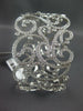 EXTRA LARGE 6.43CT DIAMOND 18KT WHITE GOLD 3D OPEN FILIGREE CUFF BANGLE BRACELET