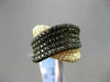 ESTATE LARGE 1.92CTW WHITE & BLACK DIAMOND 18KT YELLOW GOLD LOVE FUN RING