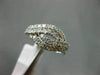 ESTATE 1.0CT DIAMOND 14KT WHITE GOLD 3D DOUBLE INFINITY SEMI ETERNITY LOVE RING
