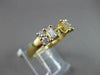 ESTATE .64CT BAGUETTE & ROUND DIAMOND 14KT Y SEMI MOUNT ENGAGEMENT RING #9570