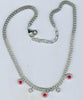 2.59CT DIAMOND & AAA RUBY 14KT WHITE GOLD BY THE YARD CUBAN ADJUSTABLE NECKLACE