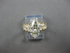LARGE 1.70CT DIAMOND 14KT YELLOW GOLD MARQUISE GRADUATING ENGAGEMENT RING #27988