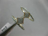 ESTATE WIDE .32CT DIAMOND 14K ROSE GOLD 3D DOUBLE ROW GRADUATING SQUARE FUN RING