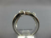 WIDE 1.35CT DIAMOND 14KT WHITE GOLD CRISS CROSS LOVE KNOT FUN ANNIVERSARY RING
