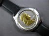 LARGE STAINLESS STEEL & 18KT YELLOW GOLD 3D LIBERTY 1958 FUN UNISEX WATCH #27814
