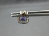 1.67CT DIAMOND & AAA AMETHYST 14KT WHITE GOLD CUSHION & ROUND HALO STUD EARRINGS