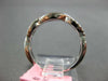 ESTATE .24CT DIAMOND 14KT WHITE GOLD 3D ROUND INFINITY 3/4TH ETERNITY LOVE RING