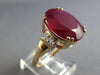 EXTRA LARGE 10.15CT DIAMOND & AAA RUBY 14K 2 TONE GOLD 3D ENGAGEMENT RING #28008