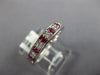 .44CT DIAMOND & AAA RUBY 18KT WHITE GOLD 3D ROUND CHANEL PRONG ANNIVERSARY RING