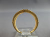 ESTATE LARGE .34CT DIAMOND 18KT ROSE GOLD 3D DOUBLE BAR TRIANGULAR FUN LOVE RING