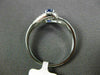 ESTATE .40CT DIAMOND & AAA TANZANITE 14KT WHITE GOLD CLASSIC LOVE KNOT FUN RING