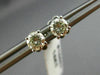 ESTATE .78CT ROUND DIAMOND 14KT WHITE GOLD CLASSIC 4 PRONG STUD EARRINGS #15653