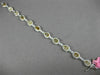 ESTATE 8.3CT WHITE CHOCOLATE FANCY YELLOW DIAMOND 18K 2TONE GOLD TENNIS BRACELET