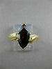 ESTATE 1.50CT MARQUISE GARNET 14K YELLOW GOLD FILIGREE COCKTAIL RING 13.5M 21471