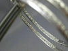 ESTATE .80CT DIAMOND 14KT WHITE GOLD 3D CLASSIC HOOP INSIDE OUT EARRINGS #19467