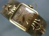 ANTIQUE JAEGER-LECOULTER 14KT ROSE GOLD 3D CLASSIC SQUARE SWISS WATCH #22937