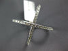ESTATE LARGE .61CT DIAMOND 14KT WHITE GOLD 3D CRISS CROSS X INFINITY LOVE RING