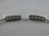 1.25CT DIAMOND 14KT WHITE GOLD 3D RECTANGULAR PAVE FLEXIBLE LOVE BANGLE BRACELET