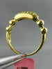 ESTATE .30CT FANCY YELLOW DIAMOND 18KT YELLOW GOLD 3 ROW PAVE ANNIVERSARY RING