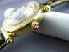 LARGE MICHELE CABER .58CT DIAMOND MOTHER OF PEARL STAINLESS STEEL CHEETAH WATCH